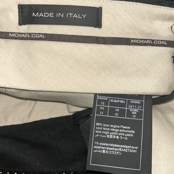 Michael Coal Wool Blend Black Pants(Size 40) - Picture 12 of 12